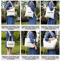 Sac fourre-tout en toile personnalisable avec logo imprimé pour la publicité et l'éducation scolaire - Style moderne et tendance