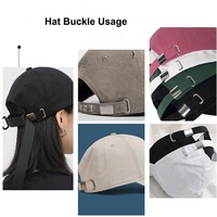 Accessoires de casquette en métal avec logo personnalisé Chapeau de sport avec fermoir ajustable Boucle de casquette de baseball avec œillets