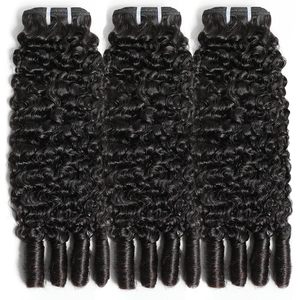 Extensions de <span class=keywords><strong>cheveux</strong></span> humains <span class=keywords><strong>bouclés</strong></span> birmans 20 22 24 pouces 3C/4A, mèches vierges avec pointes bouclées en <span class=keywords><strong>spirale</strong></span>, qualité 12A, non traitées, noir naturel - Product Image 2