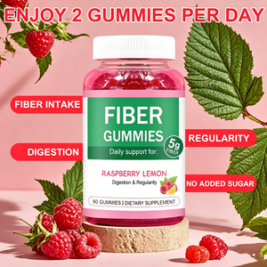 Gomitas de Fibra Sin Azúcar de Marca Privada OEM - 5g de Fibra con Sabor a Frambuesa y Limón con Prebióticos para Apoyar la Digestión y la Regularidad - Product Image 5
