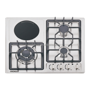 Gran Venta de encimera de gas de 4 quemadores con panel de acero inoxidable, la mejor encimera de cerámica eléctrica para uso doméstico, encendido electrónico - Product Image 5