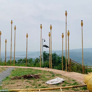 Master Bamboo Pavilion 10cm X 4-7m Outdoor Decorative Leisure Structure - Product Image 4