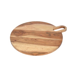 Planche à découper ronde en bois d'acacia moderne Planche à découper et blocs à découper - Product Image 2