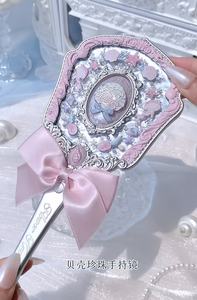 Flower Knows Shell's Jewel <span class=keywords><strong>Espejo</strong></span> cosmético de mano Elegante <span class=keywords><strong>espejo</strong></span> colgante Nueva colección - Product Image 4