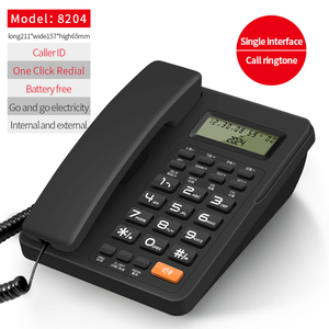 <span class=keywords><strong>Téléphone</strong></span> <span class=keywords><strong>fixe</strong></span> filaire à clavier anglais, prix usine, avec haut-parleur et identification de l'appelant pour la maison et le bureau - Product Image 4