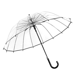 <span class=keywords><strong>Parapluie</strong></span> transparent à bulles coupe-vent à 16 baleines en POE avec poignée droite pour mariages et événements en plein air - Product Image 6