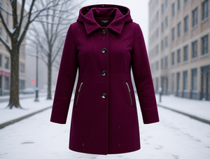 Cappotto da Donna FUCSIA ZSR-003, Capospalla Leggero per Uso Casual - Product Image 2