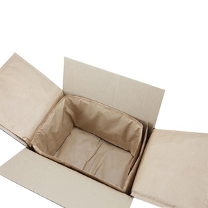 Boîte d'emballage recyclable à isolation thermique pour viande congelée Boîte isotherme à chaîne du froid Tampon en papier kraft en nid d'abeille fabriqué en Thaïlande - Product Image 5