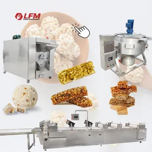 LFM Automático Amendoim Quadrado Nougat Bar Formando Máquina De Corte Amendoim Snack Bar Fazendo Máquina