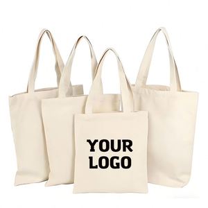 Size Recycle Reusable Shopping Blank Organic Plain Cotton Canvas Tote Bag With Custom Printed Logo - Product Image 1