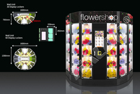 Distributeur automatique de fleurs fraîches pour plantes florales dans les centres commerciaux