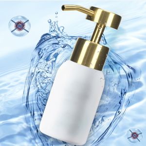 Pompe en acier inoxydable 304 à dessus plat en or en gros pour bouteille de <span class=keywords><strong>savon</strong></span> pour les mains et bouteille de lotion - Product Image 3