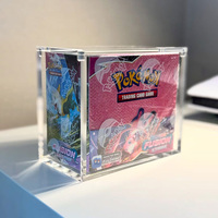 Étui en acrylique japonais BB monobloc de 8 mm à bords arrondis avec protection UV pour cartes Pokémon ETB Booster UPC SPC