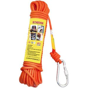Cuerda de rescate de 20 m, color naranja, con mosquetón para escape de incendios y montañismo al aire libre - Product Image 1