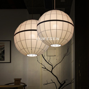Lampe suspendue ronde E27 LED, globe blanc, pour restaurant, café, bar, installation facile - Product Image 1