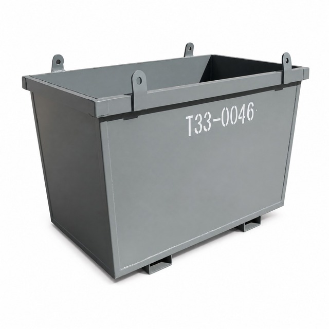 2m3 Skip Bins on Wheels Steel Q235 Outdoor Scrap Metal Recycle Container 1800kg Load Painted Galvanized Waste Bin