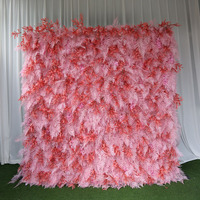 Mur de fleurs 2,4 m x 2,4 m pour décoration de plafond de mariage, support de toile de fond pour événements et fournitures de décoration
