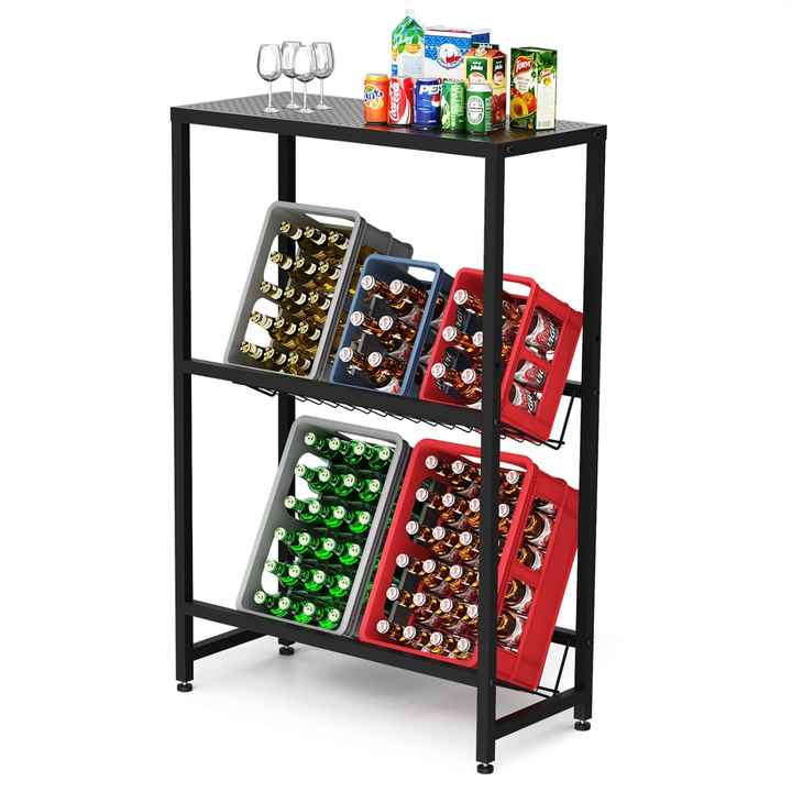 Stable Beverage Crate Rack - Perfect for Bathroom & Living Room
