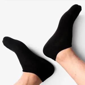 Chaussettes en bambou pour hommes, socquettes respirantes, personnalisées, bon marché, pour l'été, vente en gros, Promotion