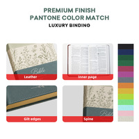 Fabricant Professionnel de Bibles en Cuir PU Imprimé KJV, Vente en Gros OEM, Fournitures d'Église, Livre Biblique de Qualité Supérieure
