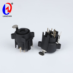 Connecteur <span class=keywords><strong>Combo</strong></span> Audio & Vidéo LIANZHAN CTCK-11HP pour <span class=keywords><strong>Prise</strong></span> <span class=keywords><strong>XLR</strong></span> Femelle à Montage sur Panneau, Contact en Laiton, <span class=keywords><strong>Jack</strong></span> Mono 6,35 mm, Noir - Product Image 2