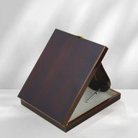 Vente en gros bon prix Plaque en bois en feuille d'or Récompense Souvenir d'entreprise anniversaire Souvenir cadeau Plaque en bois personnalisée vierge