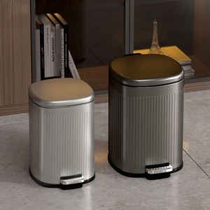 Los botes de basura de acero inoxidable Fangyuan son un éxito de ventas en Douyin (TikTok), con pedales y tapas. Son adecuados para - Product Image 1