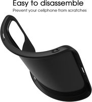 Coques de téléphone portable en TPU souple transparent noir mat pour iPhone 18 17 16 Pro Max, dos lisse anti-traces de doigts