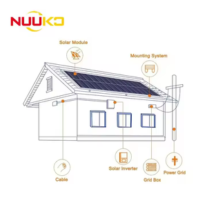 Nuuko mejor precio 10kw híbrido hogar sistema de energía solar 5kw 10kw 20kw paneles solares Mini MPPT 48V <span class=keywords><strong>Volta</strong></span> para la venta - Product Image 4