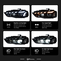 Feux avant de voiture AKD pour Audi A4 2013-2016, feux avant dynamiques à LED, feux de jour DRL, accessoires automobiles
