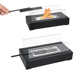 Caminetto a <span class=keywords><strong>Bioetanolo</strong></span> Portatile, Mini Stufa Decorativa da Tavolo per Interni, Riscaldatore con Fiamma Reale - Product Image 6