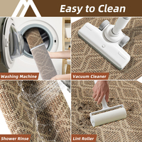 Newest Tufting Polypropylene Kitchen Floor Rugs Sets of 2 Absorbent Non-Slip Washable Kitchen Sink Rug for Home