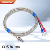 Capteur Thermocouple Isolé Céramique Type K Fileté M6 Fil Quartz 1000C pour Usage Industriel Haute Température