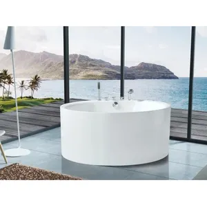 Baignoire ronde en acrylique de grande taille, design moderne, livraison gratuite