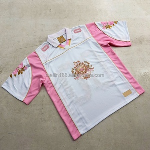 เสื้อเจอร์ซีย์ฟุตบอลคอวีแบบครอปสำหรับผู้ชาย สตรีทแวร์สั่งทำพิเศษ ปักลาย โพลีเอสเตอร์ เสื้อยืดคุณภาพสูง สวมใส่สบาย เสื้อฟุตบอลสั่งทำพิเศษ - Product Image 2