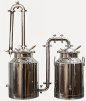 Professionnel 30L 50L Distillateur d'Huiles Essentielles en Acier Inoxydable Équipement de Distillation à Vapeur pour Lavande, Menthe Poivrée, Rose