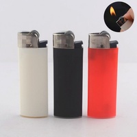 Briquet élégant à allumage plat, style espagnol, avec roue à silex jetable et silex rechargeable en nylon, autre type de briquet