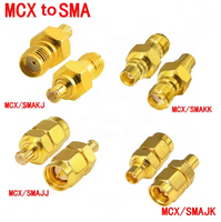 Para SMA a SMB Enchufe macho y conector hembra Conector coaxial RF Adaptador de terminal de cable de latón