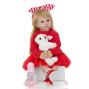 Lovely Baby Reborn Doll Vinilo de silicona 24 pulgadas Princess Toddler <span class=keywords><strong>Bebe</strong></span> Reborn Dolls para jugar Housetoy - Product Image 6