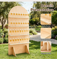 Support de présentation élégant en acrylique pour champagne, idéal pour la décoration murale de mariage, les cérémonies, les fêtes et les événements