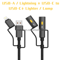 Câble de charge rapide universel tressé compatible avec les écouteurs téléphones mobiles ordinateurs portables connecteurs multiples