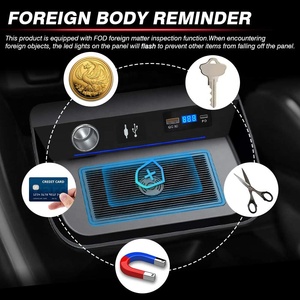 Wholesale <strong>Cars</strong> <strong>Accessories</strong> Charging Pads iphone 2 <strong>in</strong> 1 With 36W QC 3.0 USB Phone for Toyota RAV4 <strong>Car</strong> Wireless Charger Pad - Product Image 5
