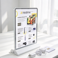 Boîte lumineuse publicitaire LED rechargeable A5 en aluminium, support d'affichage intérieur pour menu de vente au détail, conception personnalisée disponible, 3000 lumens