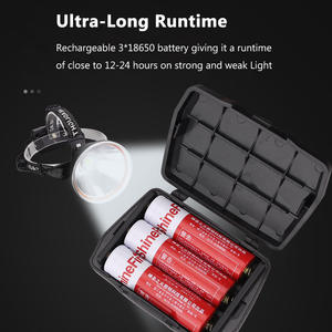 Lampe frontale à <span class=keywords><strong>Led</strong></span> Rechargeable par USB, phare étanche IPX4 avec 3 Modes, <span class=keywords><strong>bandeau</strong></span> réglable pour le Camping, la randonnée, la chasse en plein air - Product Image 5