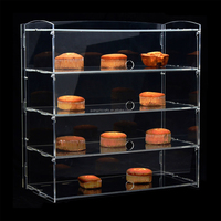 Vitrine pâtisserie boulangerie présentoir à dessert acrylique 4 couches acrylique beignets vitrine à biscuits