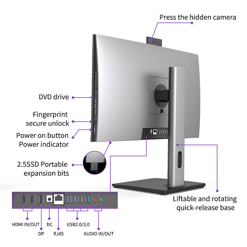 ORANGLES 27-Inch Touch Screen All-in-One Gaming PC | 11th Gen i7/i9 Processor | Full Setup with Monitor & Accessories – orangles Kuwait - full product showcase - displaying specifications - Image 5 of 6 | adapts to any space | 27-Inch Touch Screen All-in-One Gaming PC | 11th Gen i7/i9 Processor | Full Setup with Monitor & Accessories – orangles Kuwait deal New Jersey | Free Shipping ORANGLES