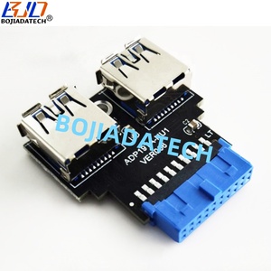 <span class=keywords><strong>2</strong></span> USB Type-موصل إلى اللوحة الأم رأس 19PIN محول بطاقة 5Gbps في المخزون - Product Image 6