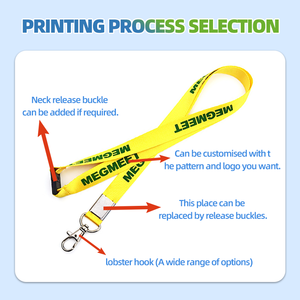 Échantillon <span class=keywords><strong>gratuit</strong></span>, pas de commande minimum, lanières de cou personnalisées imprimées par sublimation avec logo, porte-clés personnalisé, lanière en polyester - Product Image 6