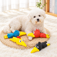 Jouet pour chien en latex naturel, motif oiseau de dessin animé, couineur, à mâcher, pour l'entraînement des chiens de petite et moyenne taille