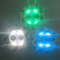 Richshining LED lumineux tasse autocollant vente chaude en plastique verres à vin caboteur Bar KTV tapis et tampons pour Noël Saint Valentin